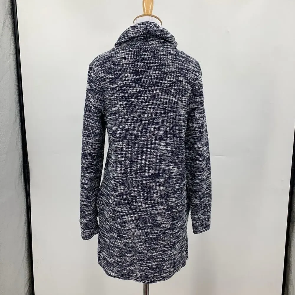 Caslon Tunic Sweater Womens S Small Cowl Neck Pullover Space Dye Pockets